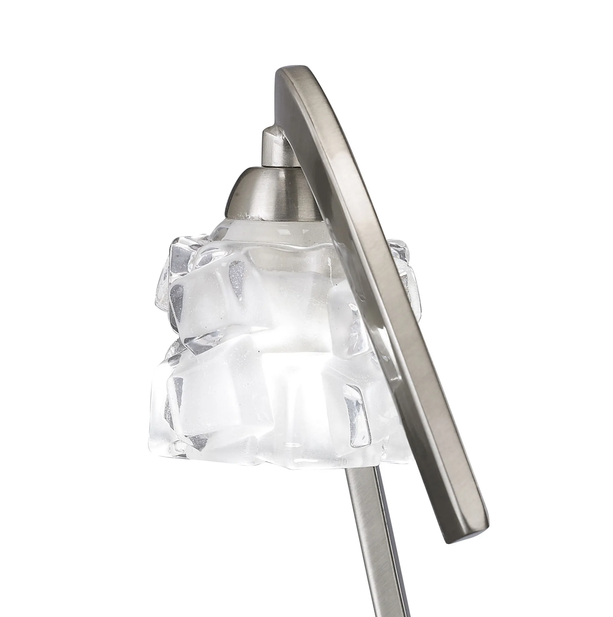 Ice SN 25cm 1 Light Table Lamp M1856  Mantra Ice Satin Nickel
